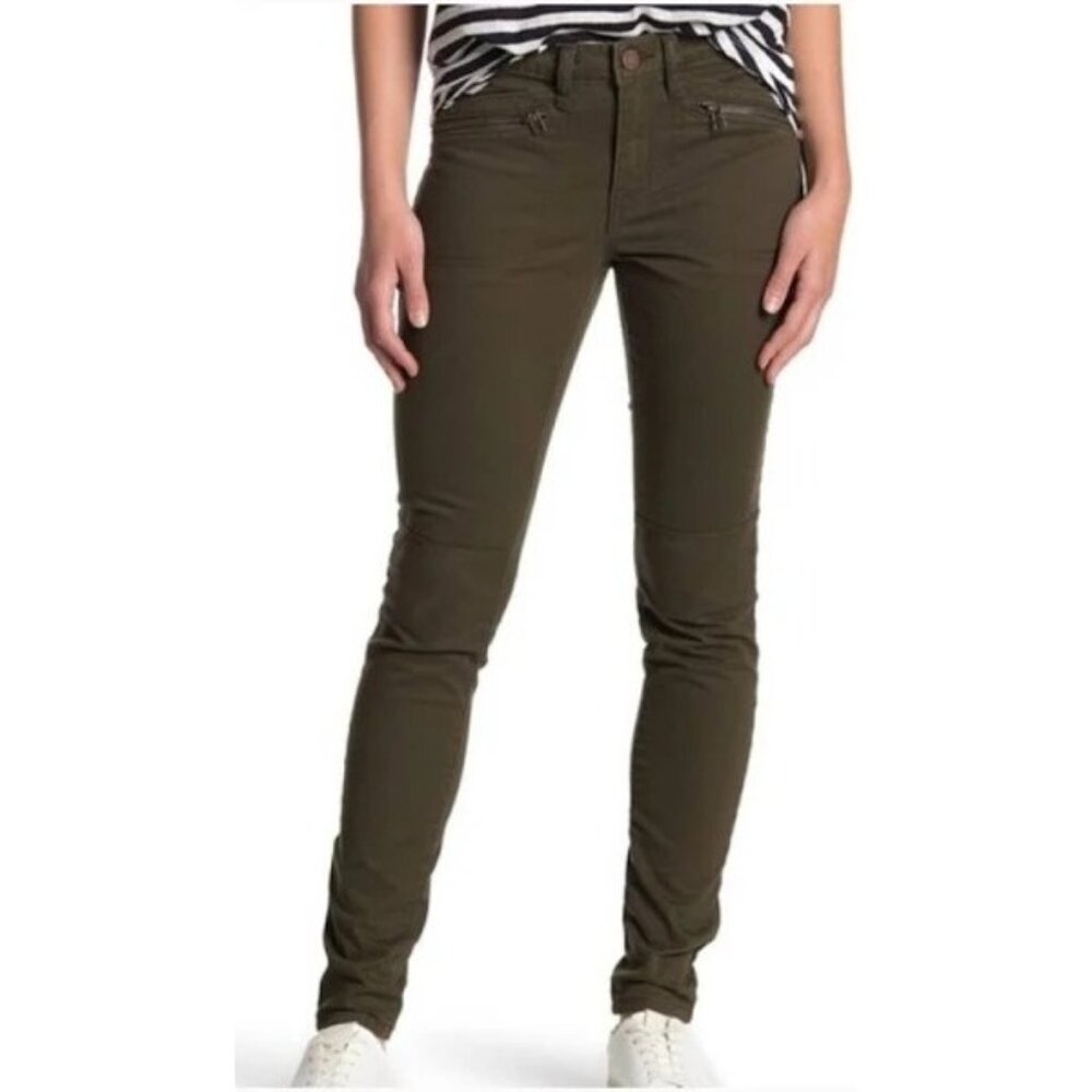 William Rast Jane Skinny Cargo Pants Junior 26 28 Olive Green Kim Possible Core